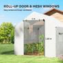 Polyethylene Walk-in Polytunnel Greenhouse, 2 x 3(m), White Image 5