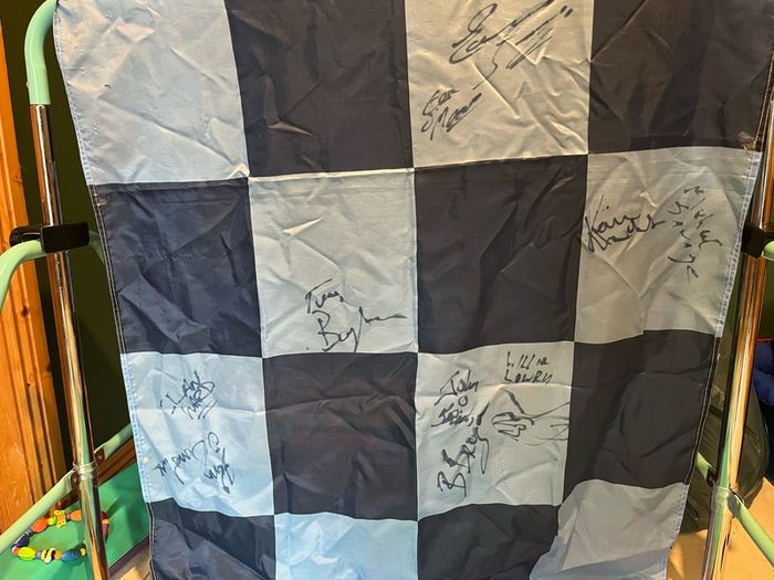 Dublin gaa flag autographed