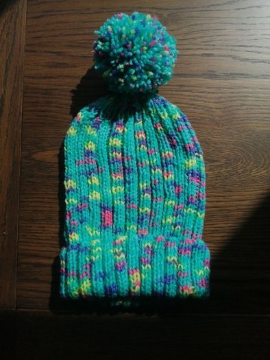 hand knitted adults bobble hats
