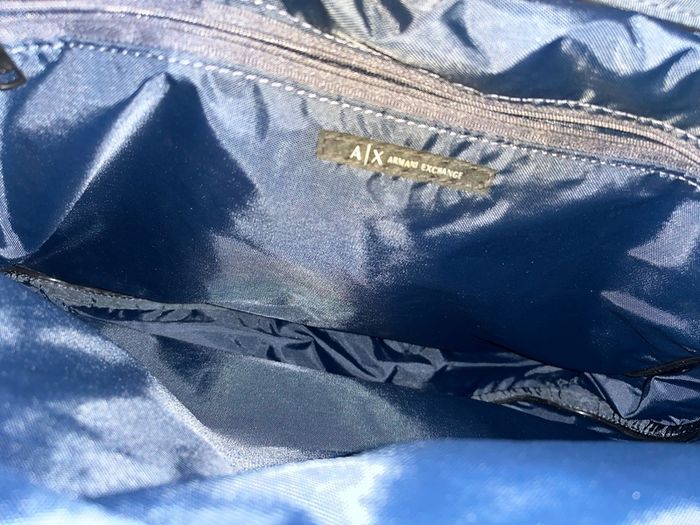 armani exchange laptop travel gym bag shoulder
