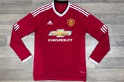 Adidas Manchester United 2015 Long Sleeve Home Jersey Shirt Mens Small