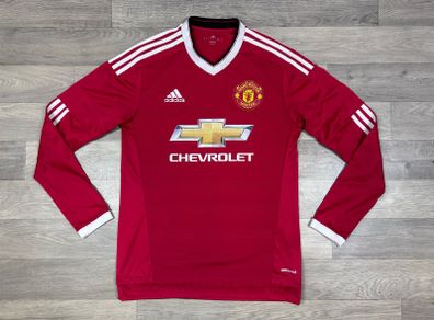 Adidas Manchester United 2015 Long Sleeve Home Jersey Shirt Mens Small