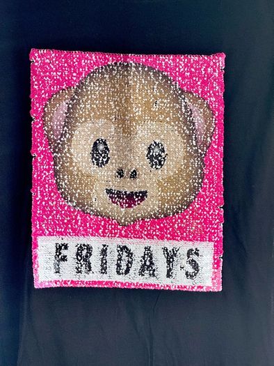 Black Reversible Sequin Emoji T-Shirt | Age 10-11 Years (146cm)