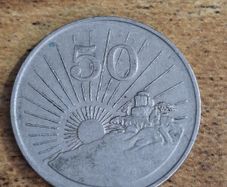 Zimbabwe 1997, 50 Cents Coin - free standard postage