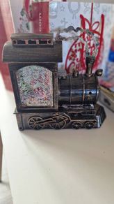 Christmas train and lantern