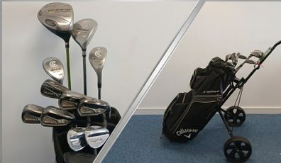 Premium Golf Set with Trolley and Accessories