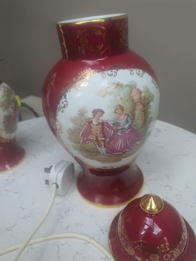 Limoges Set of LAMP and ginger Jar