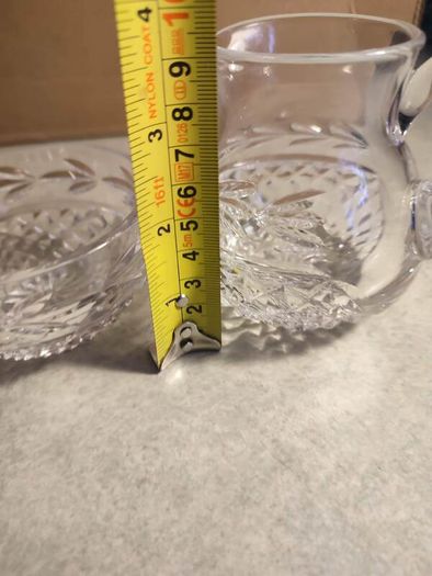 DUBLIN Crystal Milk Jug and Sugar Bowl.