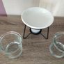 Yankee Candle Glass Votive Holders and Ceramic Tart Burner and Tea Light Image 8