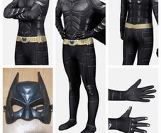 Batman The Dark Knight Rises Kids Jumpsuit Halloween Cosplay Costume