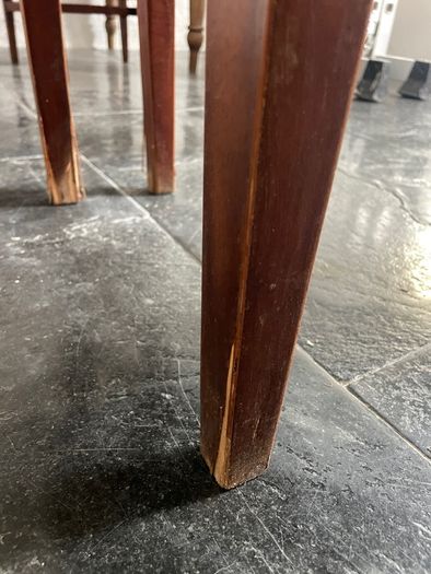 Folding wooden table