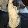 Beautiful Old Statue of Our Lady of Pieta with Christ in her arms, crafted in Italy and mounted on a Marble Base. The sculpture has fine detailing throughout, Ideal for Home or Stage Movie Props Postage Available or Collection Image 5