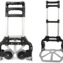 FREE EXPRESS SHIPPING Heavy Duty Folding Hand Truck Aluminium Trolley Multi Purpose Barrow Sack Shopping Trolley on Wheels - 80KG Load Capacity for Camping, Festival, Garden & Pallet Truck Transport Image 3