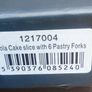 NewGrange Living Rosa cake slice with 6 pastry forks Image 4