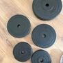Home Gym Bench Press Set with Barbell and Weights Complete Set Image 3