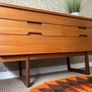 Vintage Retro Mid Century Teak Compact Sideboard by Uniflex Image 6