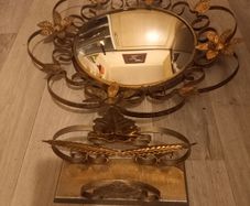 Antique  mirrooe and letter holder