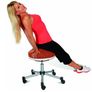 Sitness Half Ball Fitness Stool, Work Stool, Roller Stool, Three Dimensional Movable Seat, Fabric Cover, Black Image 4