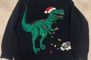 T-Rex Christmas jumper 5-6