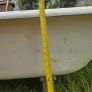Vintage Cast Iron Bath Tub  Solid Heavy Bath Image 6