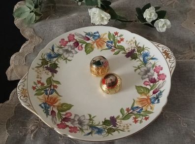 Shelley "Spring Bouquet" Cake Plate