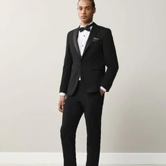 Next Black Tuxedo / Debs Suit with shoes.