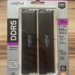 Crucial Pro Ddr5 Ram 32gb Kit (2x16gb) 6400mhz