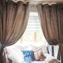 Silver-Grey Velvet Effect Curtains Image 3