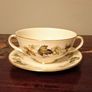 Royal Doulton Larchmont 7 x Two Handed Soup Bowl and Saucer Image 5