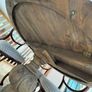 1.2m Round Rustic Oak Pedestal Dining Table Image 10