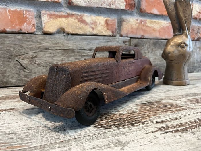 vintage Fire Chief Toy Car 38 cm