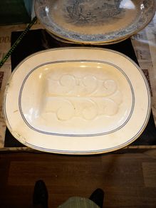 Large Antique Meat Platter