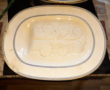 Large Antique Meat Platter