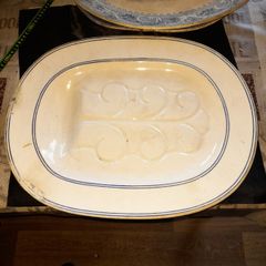 Large Antique Meat Platter