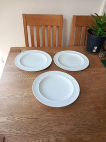 Denby White Dinner Plates Unused