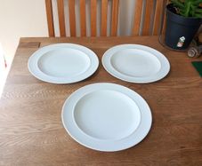 Denby White Dinner Plates Unused