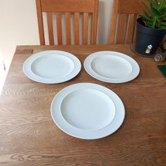 Denby White Dinner Plates Unused