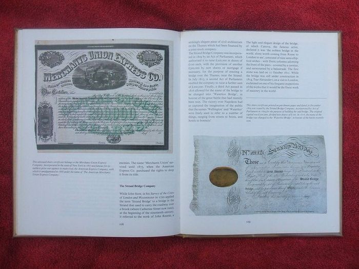 COLLECTING PAPER MONEY and BONDS (published by Cassell Ltd 1979) - good introductory book on the subject (120pp text, hardback cover)