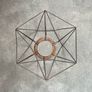 2 geometric metal industrial light shades Image 3
