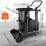 Heavy Duty Welding Cart with Lockable Cabinet and Gas Cylinder Storage Image 3