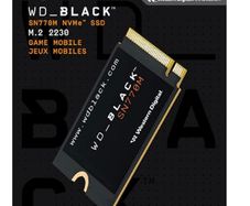 WD_BLACK SN770M 2TB SSD, Speeds up to 5150 MB/s, M.2 2230 for Handheld Gaming Devices and compatible laptops, PCIe Gen 4.0, TLC 3D NAND, Great for Asus ROG Ally, Steam Deck, Microsoft Surface - Boxed