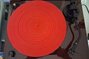 Red Slip-mat for Turntable