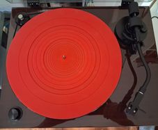 Red Slip-mat for Turntable