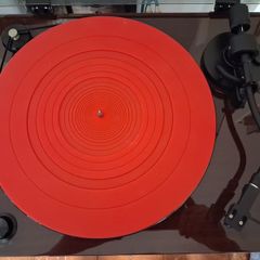 Red Slip-mat for Turntable