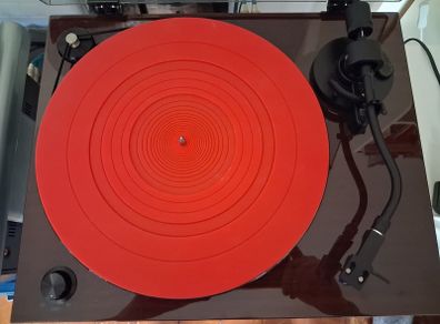 Red Slip-mat for Turntable