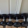 2xbrand new sets of dumbbells 2x12.5kilo, 2x10kilo . Image 2