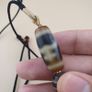 Vintage Himalayan Tibetan Treasure Vase & 3 Eyes Agate Dzi Pendant Necklace Image 10