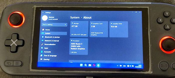Ayaneo Air Windows 11 Gaming Handheld AMD Ryzen 5 5560U 16GB 512GB Console Portable Aya Neo