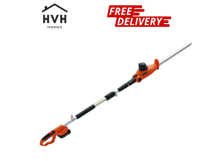 20V Cordless Hedge Trimmer Telescoping Pole Hedge Trimmer 18 inch Blade