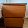 Pair of Malm bedside lockers Image 2